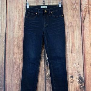 Madewell 9” High Rise Skinny Blue Jeans Womens 26T